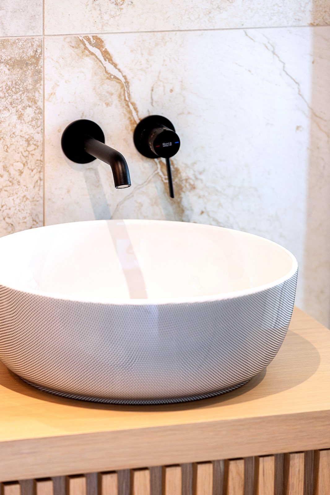 Marble bathroom detail